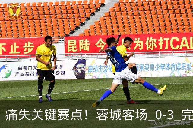 痛失关键赛点！蓉城客场 0‑3 完败海港，五次错失提前夺冠良机